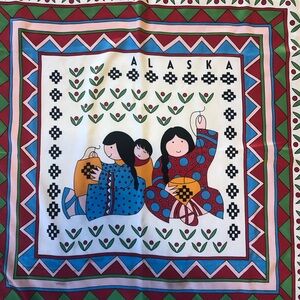 Colorful Alaska Themed Scarf
